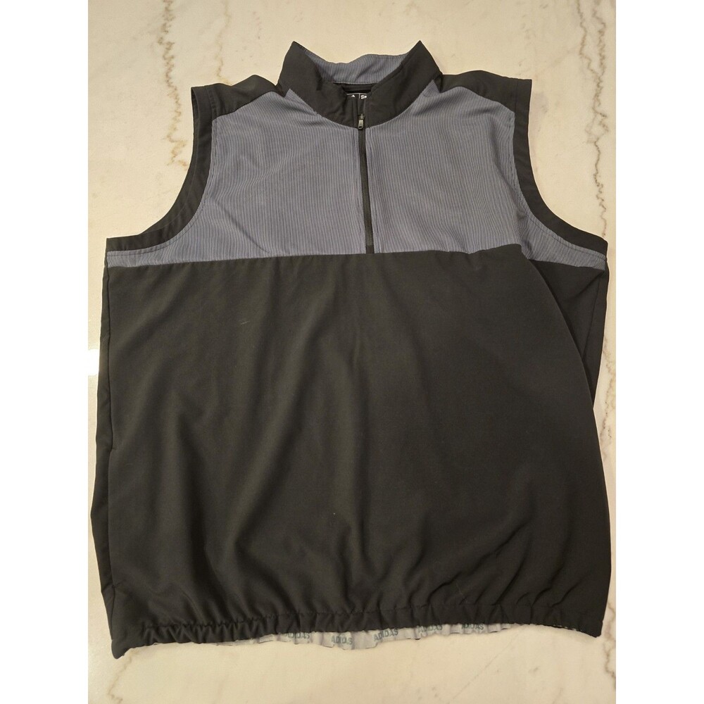 Adidas XXL Climashell Golf Vest Quarter Zip Color Block Outdoor